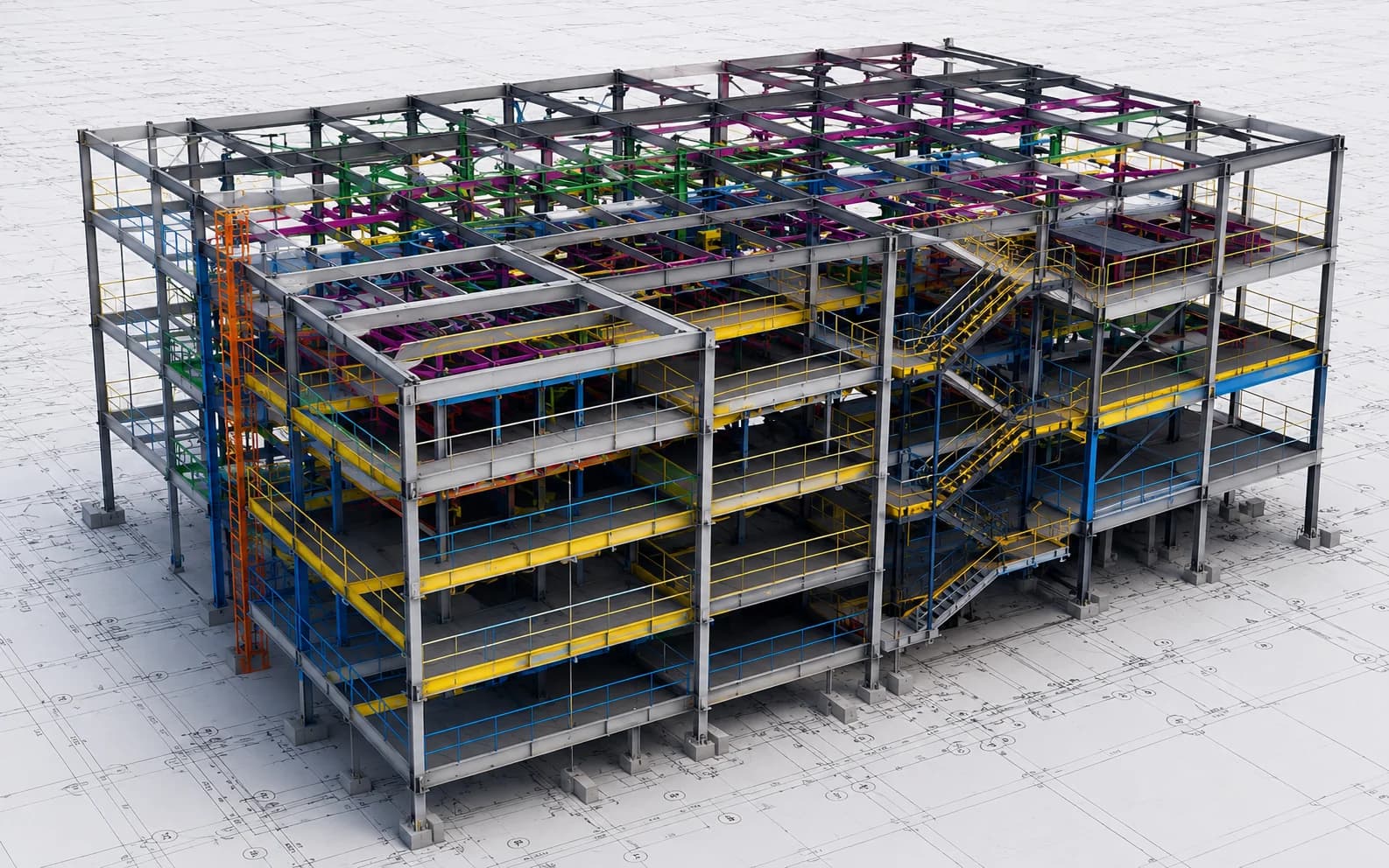 Steel structure detailing model